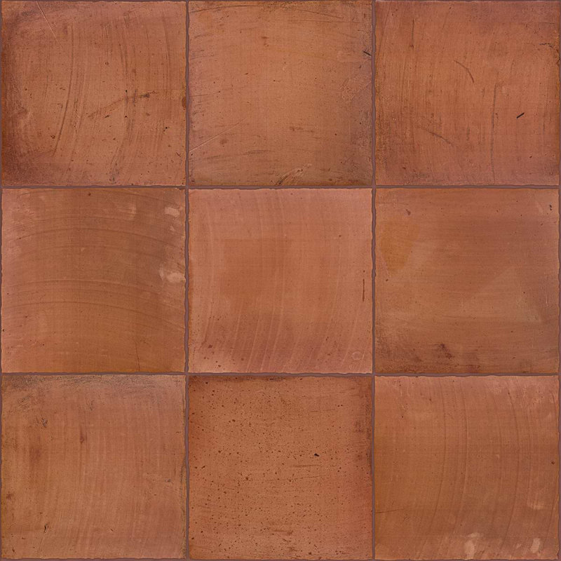 Saltillo 18x18 Matte Encaustic Look Porcelain Tile, Canyon