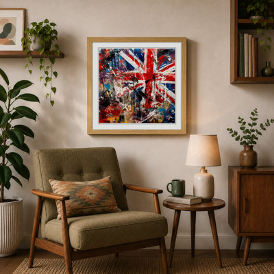 Union Jack Expressionism - Framed Print