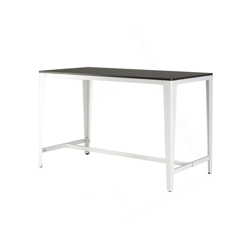 Farmhouse Style Minimalist Counter Height Table In Brown/ White