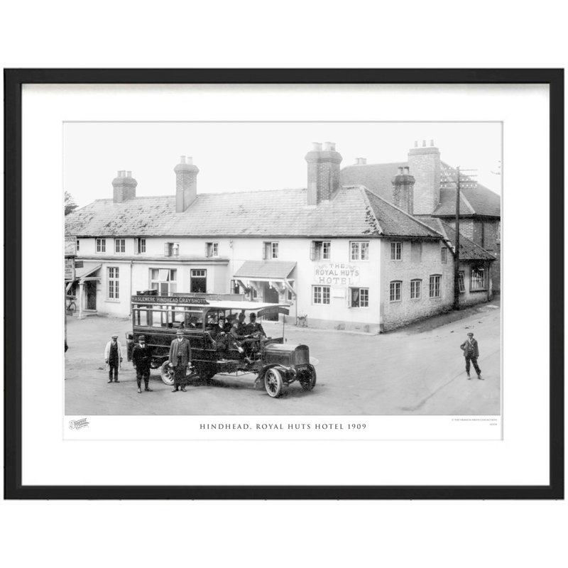 Hindhead, Royal Huts Hotel 1909 by Francis Frith - Single Picture Frame Print, 60cm H x 80cm W x 2.3cm D