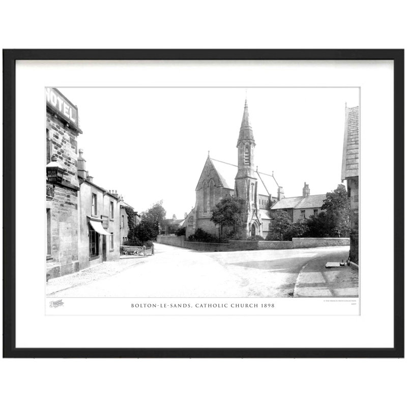 Bolton Le Sands, Catholic Church 1898 - Single Picture Frame Print, 40cm H x 50cm W x 2.3cm D