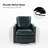 Alfonso Faux Leather Swivel Accent Chair with Removable Cushion-777532101