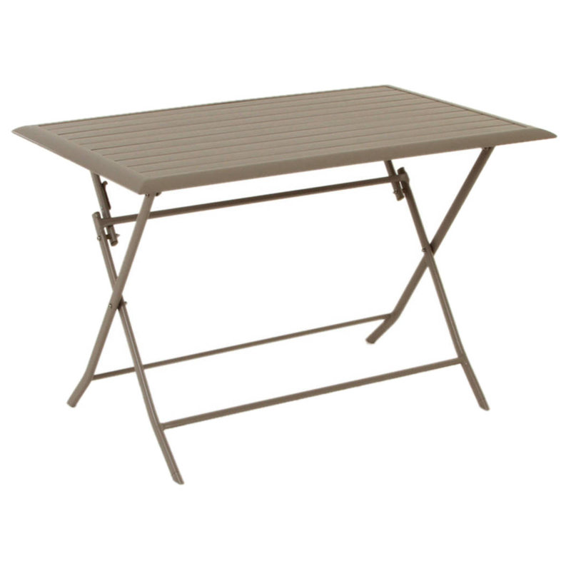 Telemanus Rectangular Outdoor Bistro Table, 71cm H x 71cm W x 110cm D, Yellow