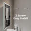 Wall-Mounted Bathroom Mirror with Lights, Fog-free, Inside Bluetooth Speaker-1828253676