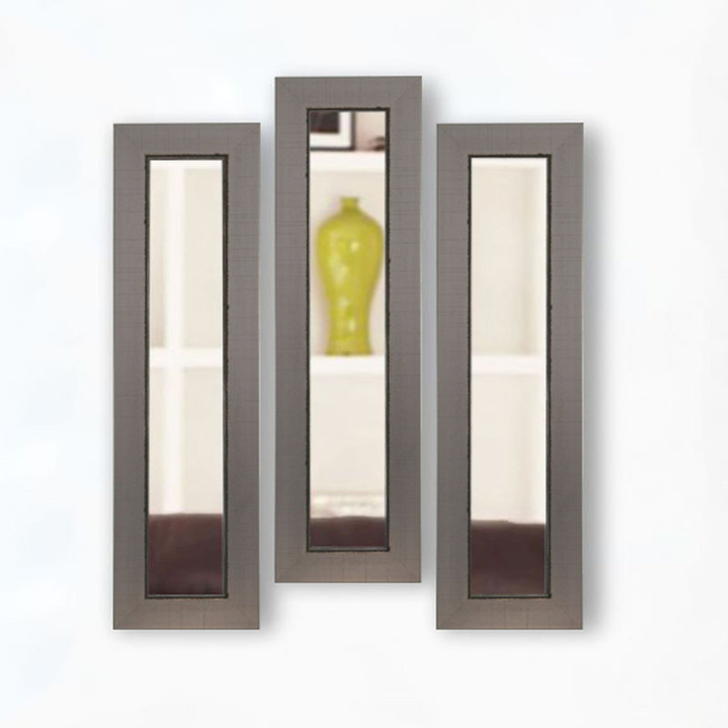 Ensemble de miroirs 3 pièces Pierpont, H 35 po x l 9 po