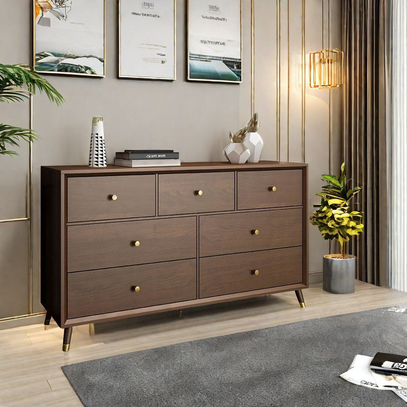Armoire d'appoint moderne, simple et pratique, Brun foncé