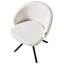 48cm H Polyester Upholstered Upholstered Back Armchair in White