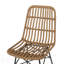 CHAISE SAWTELLE: Chaise de salle à manger d'extérieur moderne en rotin et en métal, élégante et confortable pour tout patio ou cour-317846689