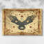 Aigle antique dans un cadre - Toile tendue avec châssis - Prêt à accrocher-844025579