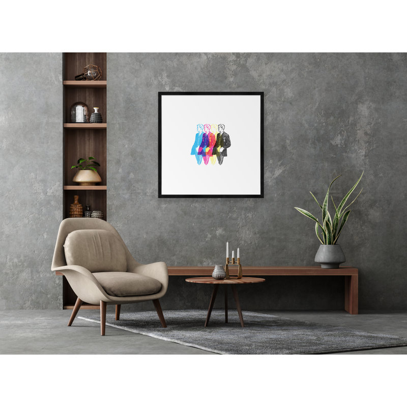 Open Book Print, Black