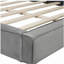 Grand lit plateforme en velours, lit de sol en velours, structure solide-121110516