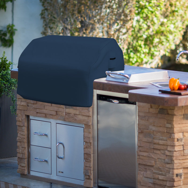 Blue Elephant 144.8cm W x 76.2cm D Grill Cover, Blue