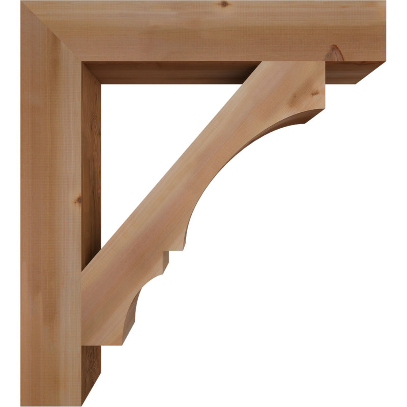 Support de bloc Balboa, L 5 1/2 po x P 36 po x H 40 po, Cèdre rouge de l'Ouest lisse