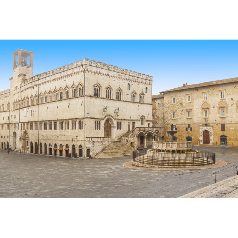 Perugia Square by Lorenzobovi - Wrapped Canvas Print, 30cm H x 46cm W