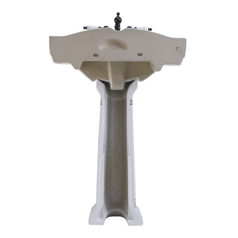 The Renovators Supply Inc. 22.88'' White Porcelain Rectangular Bathroom Sink with Overflow