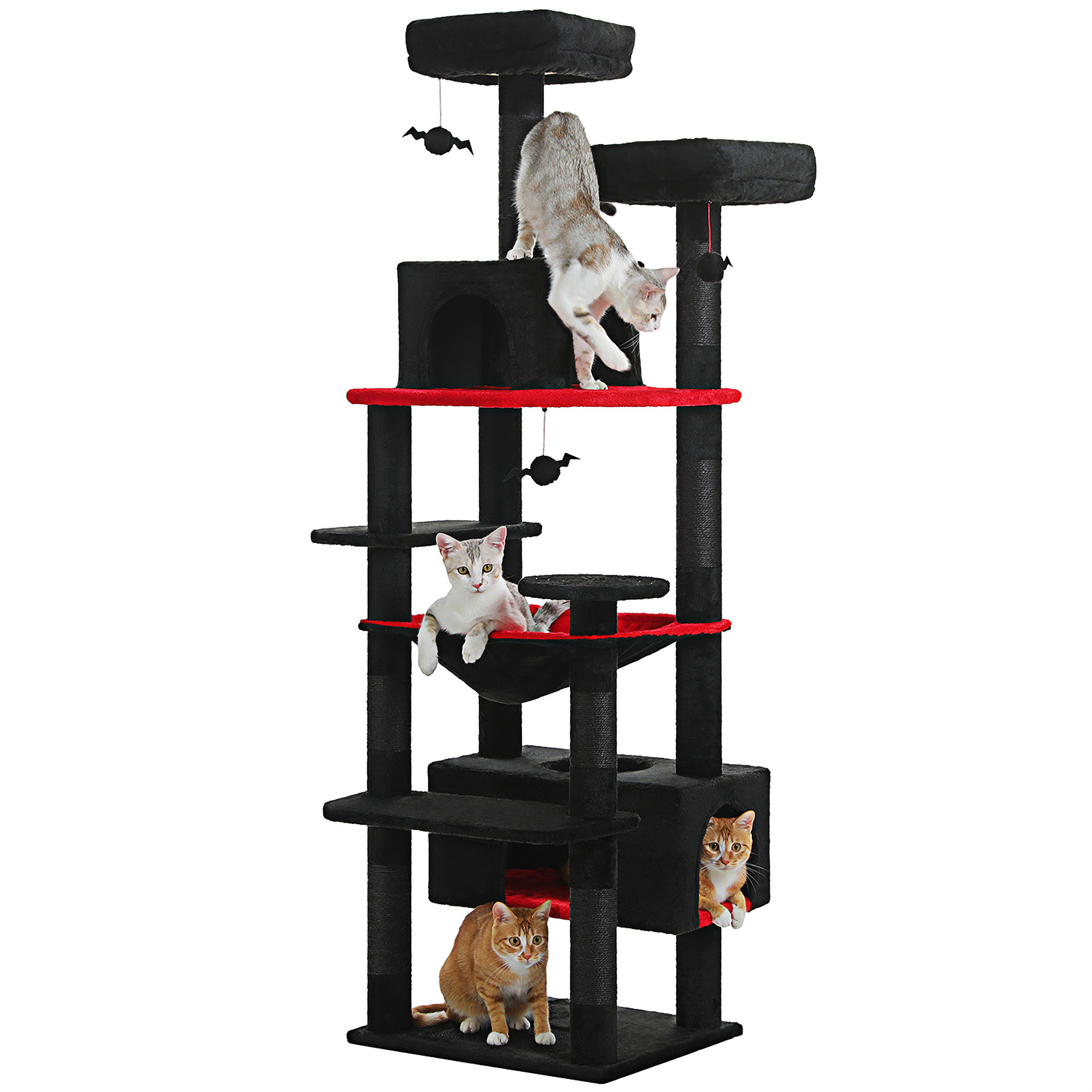 Frisco 72 Inch Cat Tree Cat Hammock Frisco 52 Inch Cat Tree Foobrues H Pet  Cat Scratching