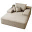 Chaise longue rembourrée en velours côtelé-1414514814