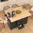 Kitchen Island With 2 Drop Leaf,, Rolling Kitchen Cart On 5 Wheels With Power Outlet, Folding Storage Dining Table With Spice & Towel Rack , 3 Drawers, For Kitchen, Dining Room-381397906