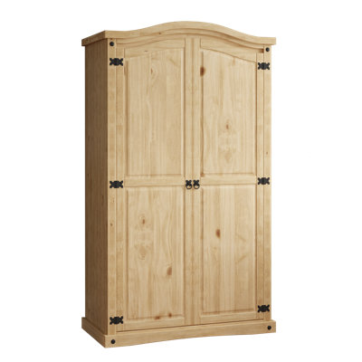 Harold 2 Door Solid Wood Wardrobe