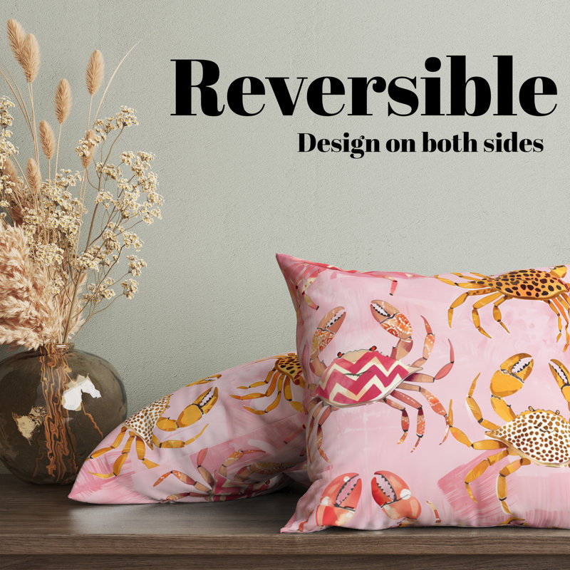Housse de coussin réversible, H 18 po x l 18 po