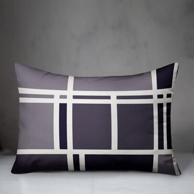 Geometric Outdoor Reversible Throw Pillow