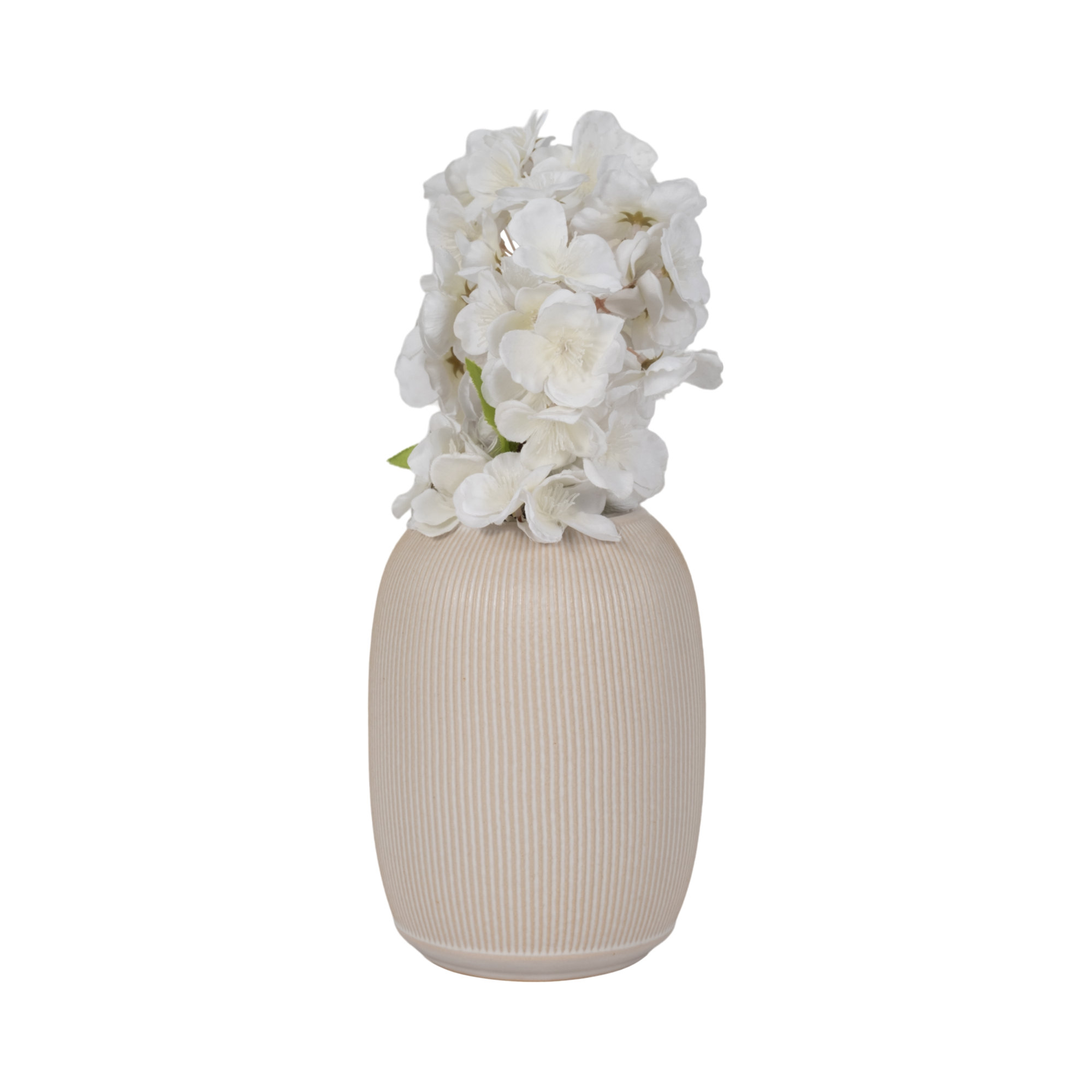 Handmade Ceramic / Porcelain Table Vase, 8" H x 6" W x 6" D