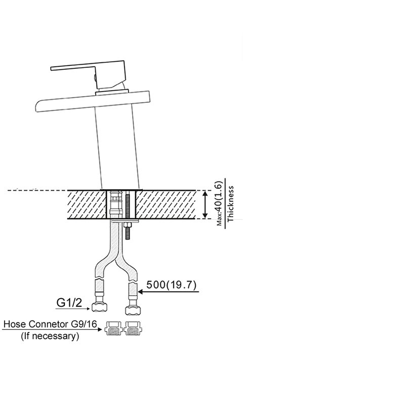 Single-handle Bathroom Faucet, Chrome