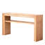 Console rustique en bois massif avec tablette de rangement