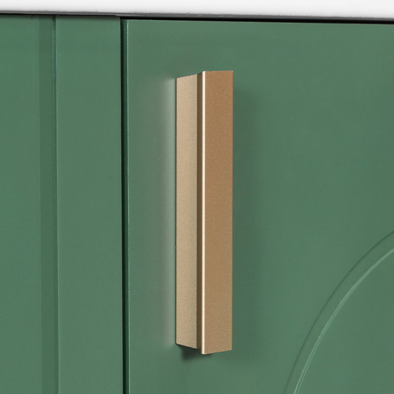 Meuble-lavabo 24 po avec lavabo en céramique, structure en bois massif, rangement multifonctionnel, porte, finition, planches rétro classiques, poignées en métal, espace sous l'évier, 2 tablettes, accès facile à la plomberie