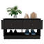 Banc de rangement, deux tablettes ouvertes, deux tiroirs