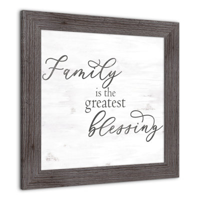 «Family Blessing», reproduction encadrée