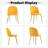 Velvet Upholstered Stacking Side Chair-748443228