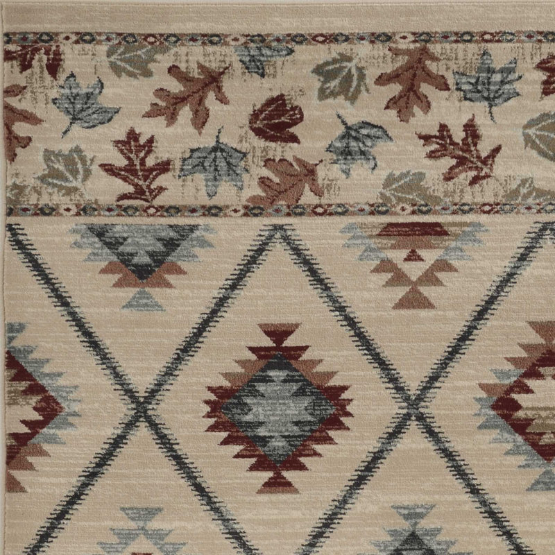 3' X 5' Ivory Polypropylene Rug