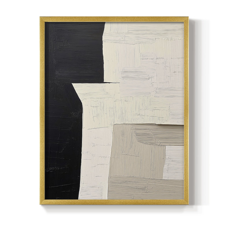 "ABSTRACT Series DCLV" par J Paul, Or, H 15 po x l 12 po