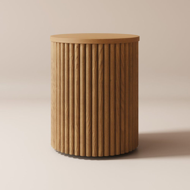 15" Fluted Coffee Table