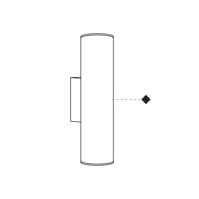 Haul 2 - Light Metal LED Flush Mounted Sconce, Matte White Lacquer