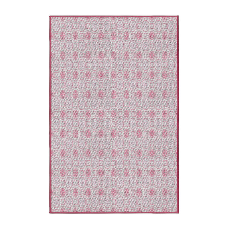 Tapis de zone rose à motif, Rectangle 2 pi x 4 pi