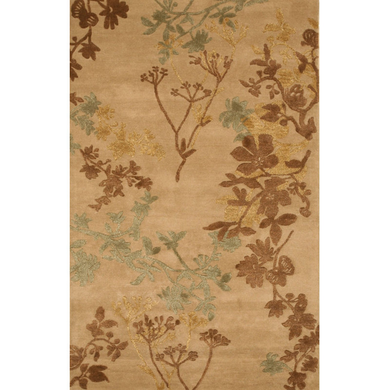 Hand Tufted Wool Floral Area Rug