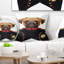 Boxer Dog in Military Uniform - Animal Printed Pillow-30745468-30745472