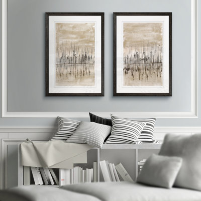 " Marshline Reflection I " by Vincent Van Gogh 2 - Pieces