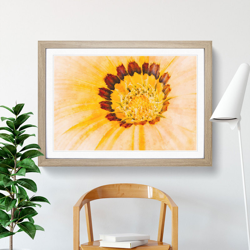The Beauty of the Flower - Wall Art, Oak Single Picture Frame Wood, 24cm H x 33cm W x 2cm D
