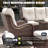 LayinSun 10 Pieces Outdoor Patio Furniture Set With 44'' Propane Fire Pit Table-105225183-105225184