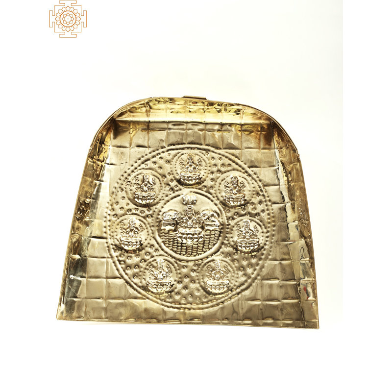 Sculpture 15 "Ashtalakshmi Muram for Pooja - Huit formes de déesse Lakshmi, autel de la prospérité