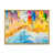Toile avec cadre flottant or
