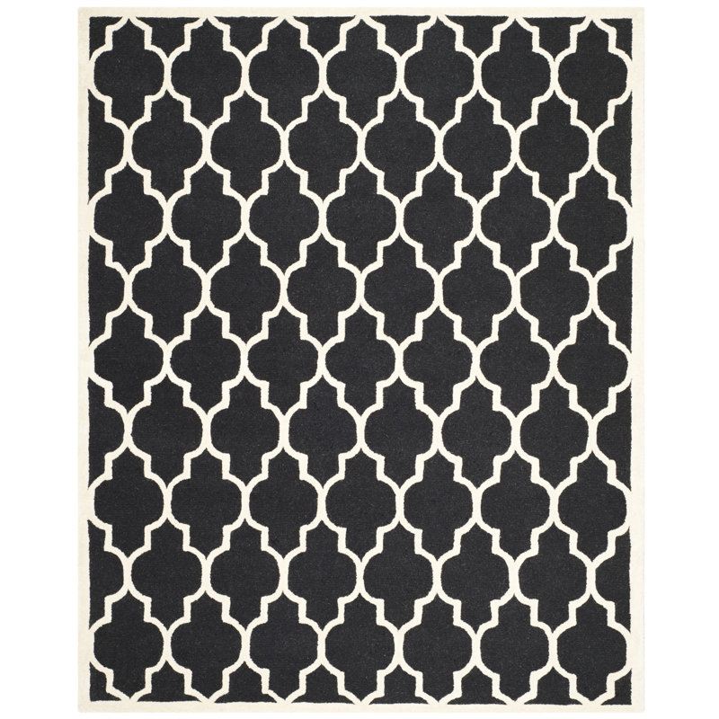 Rotteck Geometric Wool Hand Woven Area Rug, Rectangle 243 x 304cm