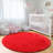 Navy Blue Round Shag Rug Non-Slip Long-Pile Round Rug 5 ft Silk-Blend Rug Round Shag Rug Perfect for Teen Rooms Ideal for Bedrooms Suitable for Living Rooms Antibacterial Durable Material-555472343-560752771