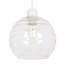 Modern Designer Circular Ribbed Glass Non Electric Pendant Lamp Shade-1085818572