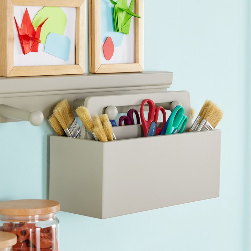Martha Stewart Crafting Kids Wall Caddy, Gray