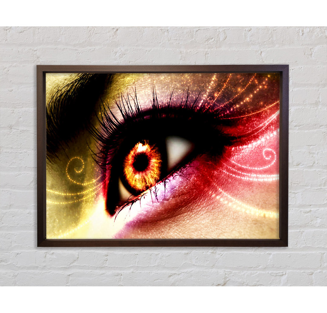 Peacock Eye Swirl 1 - Einzelner Bilderrahmen Kunstdrucke auf Leinwand