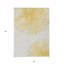 Tapis intérieur lavable abstrait doré et ivoire 3 pi x 5 pi